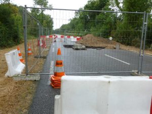 La route des sables est coupée probablement jusqu'à début septembre.